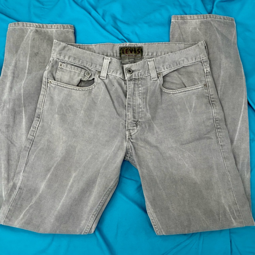 Levi’s Skinny 511 34 x 32 Grey Distressed